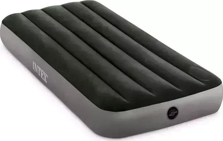 Фото №2 Матрас надувной INTEX рас DOWNY BED 76x191x25см, встроенный ножной насос (64760)