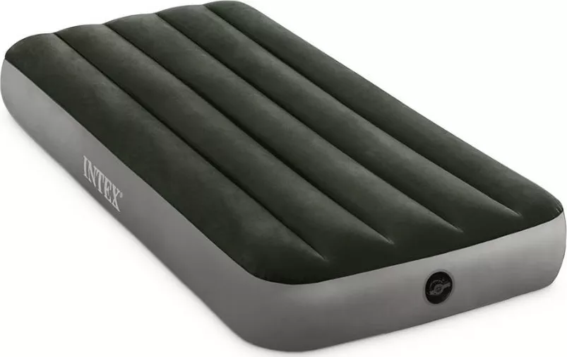 Фото №4 Матрас надувной INTEX рас DOWNY BED 76x191x25см, встроенный ножной насос (64760)