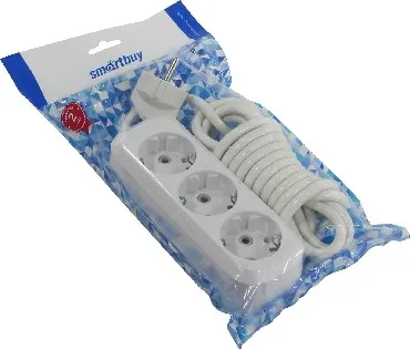 Фото №1 Удлинитель Smartbuy SBE-16-3-10-Z 3роз. 10м (16А/3.5кВт, ПВС 3х1.0)