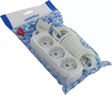 Фото №2 Удлинитель Smartbuy SBE-16-3-10-Z 3роз. 10м (16А/3.5кВт, ПВС 3х1.0)