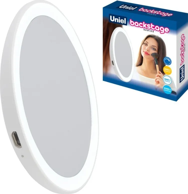 Фото №2 Зеркало UNIEL Косметическое ULK-F73 SW/DIM/RECH WHITE