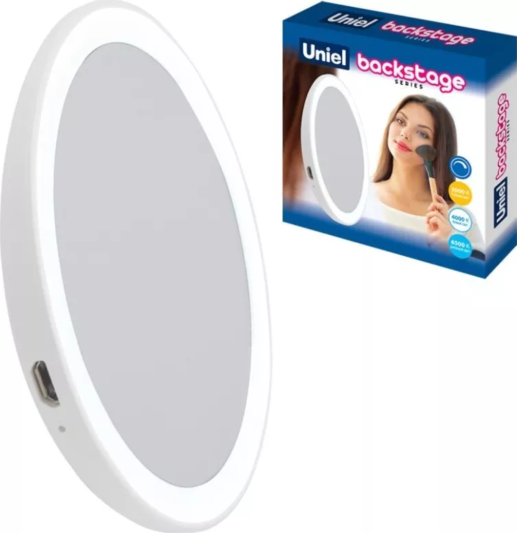 Фото №3 Зеркало UNIEL Косметическое ULK-F73 SW/DIM/RECH WHITE