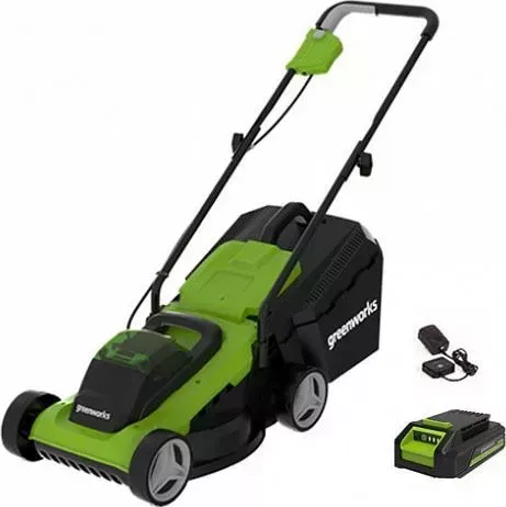 Газонокосилка GreenWorks G24LM33K2 c АКБ 2АЧ и ЗУ (2509607)