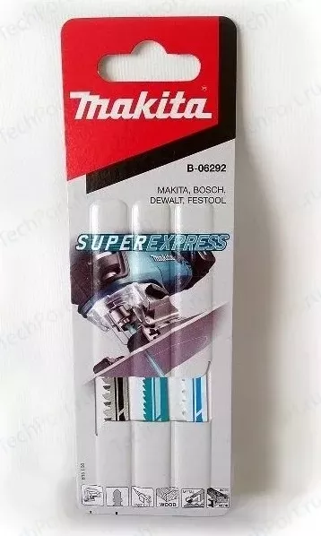 Фото №3 Набор пилок для лобзика MAKITA 3шт Super Express В50,В51,В52 (B-06292)