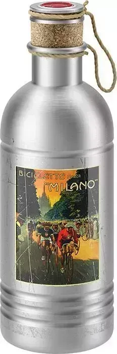 Фляга ELITE 600 мл Eroica Milano, с пробкой, винтаж, алюминий