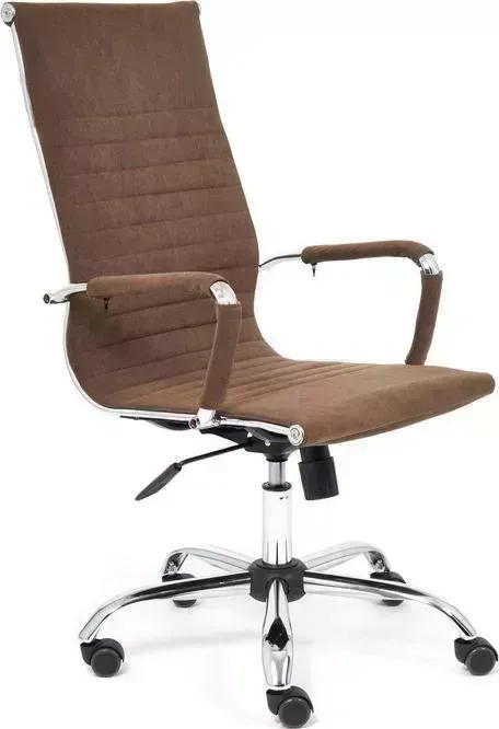 Фото №4 Кресло офисное TetChair Urban флок коричневый 6