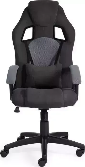Фото №3 Кресло офисное TetChair Driver флок/ткань черный/серый 35/TW-12