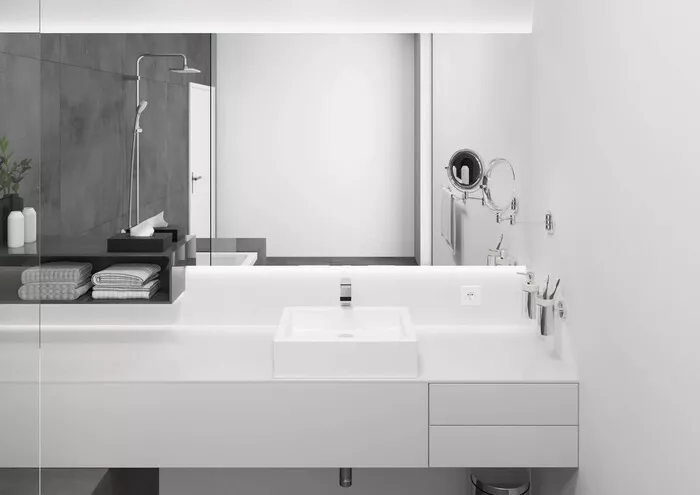 Фото №1 Смеситель для раковины Hansgrohe Vernis Shape с донным клапаном, хром глянцевый (71562000)