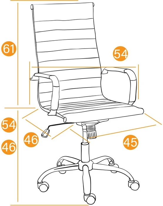 Фото №3 Кресло офисное TetChair Urban кож/зам бежевый 36-34