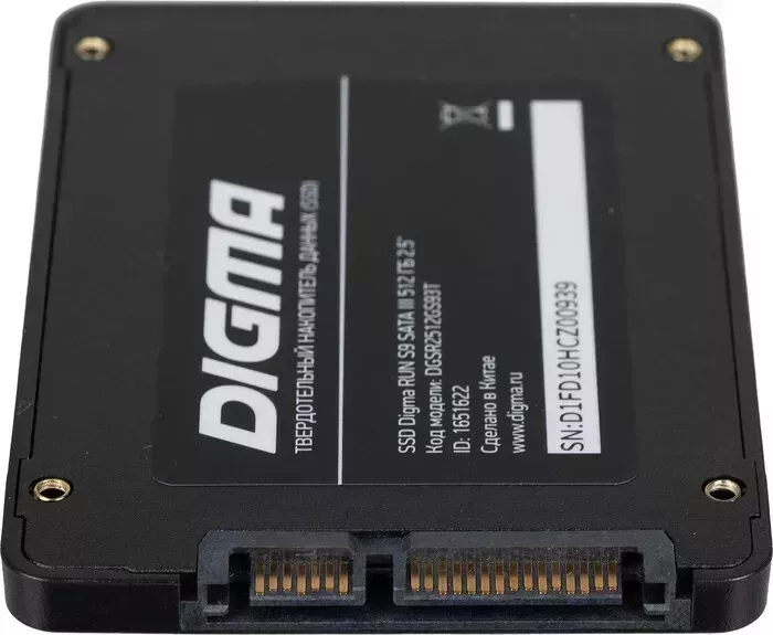 Фото №2 Накопитель SSD DIGMA SATA III 512Gb DGSR2512GS93T Run S9 2.5" (DGSR2512GS93T)