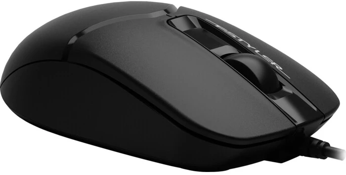 Фото №4 Мышь проводная A4TECH Fstyler FM12S черный оптическая (1200dpi) silent USB (3but)