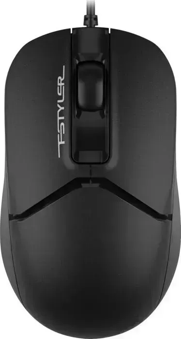 Фото №2 Мышь проводная A4TECH Fstyler FM12S черный оптическая (1200dpi) silent USB (3but)