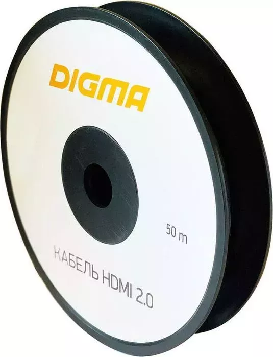 Фото №3 Кабель Digma HDMI HDMI 2.0 AOC HDMI (m)/HDMI (m) 50м. Позолоченные контакты черный (BHP AOC 2.0-50)