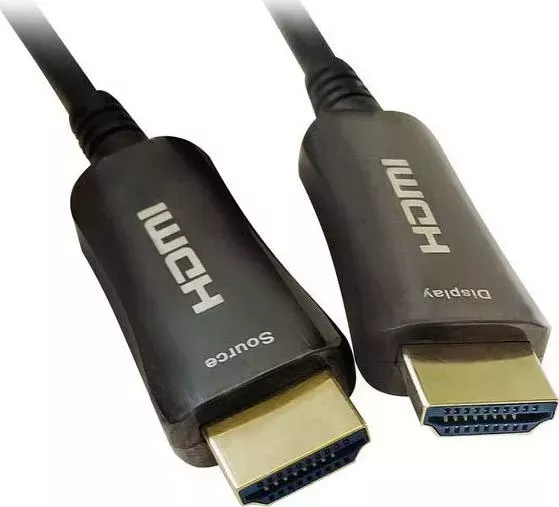 Фото №4 Кабель Digma HDMI HDMI 2.0 AOC HDMI (m)/HDMI (m) 50м. Позолоченные контакты черный (BHP AOC 2.0-50)
