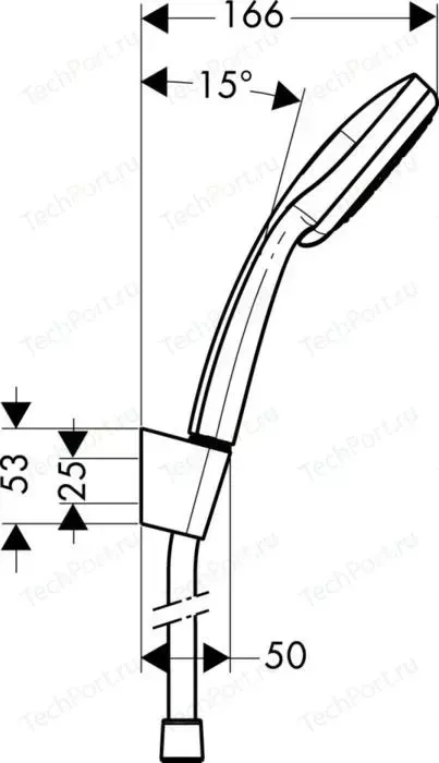 Фото №1 Душевой набор Hansgrohe Croma 100 Multi 3 режима (27593000)