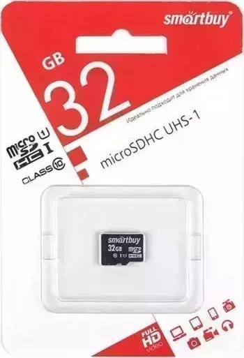 Фото №1 Карта памяти SMARTBUY (SB32GBSDCL10-00) MicroSDHC 32GB Class10 UHS-I
