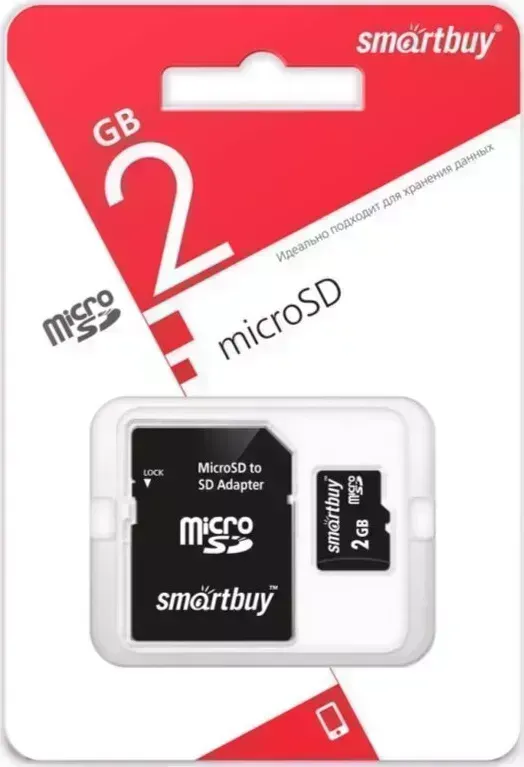 Фото №2 Карта памяти SMARTBUY (SB2GBSD-01) MicroSD 2GB+адаптер (5)