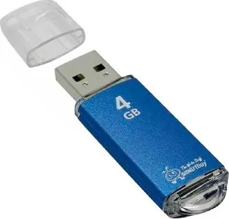 Фото №2 Флеш-накопитель SMARTBUY (SB4GBVC-B) 4GB V-CUT BLUE
