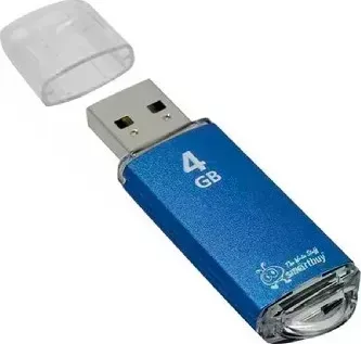 Фото №1 Флеш-накопитель SMARTBUY (SB4GBVC-B) 4GB V-CUT BLUE
