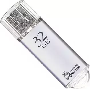 Фото №1 Флеш-накопитель SMARTBUY (SB32GBVC-S) 32GB V-CUT SILVER