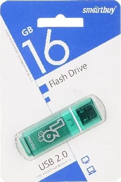 Фото №1 Флеш-накопитель SMARTBUY (SB16GBGS-G) 16GB GLOSSY SERIES GREEN