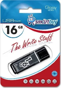 Фото №2 Флеш-накопитель SMARTBUY (SB16GBGS-K) 16GB GLOSSY SERIES BLACK