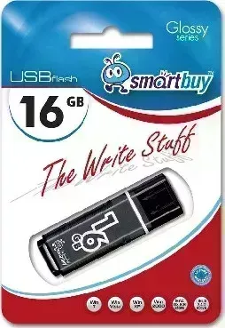 Фото №1 Флеш-накопитель SMARTBUY (SB16GBGS-K) 16GB GLOSSY SERIES BLACK
