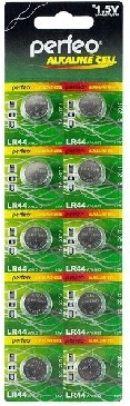 Фото №1 Батарейки PERFEO LR44-10BL A76 G13 ALKALINE CELL (10)