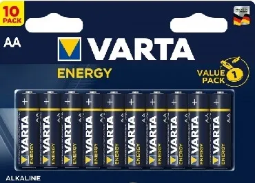 Фото №2 Батарейки VARTA LR6 AA BL10 ENERGY ALKALINE 1.5V (4106) (4106229491)