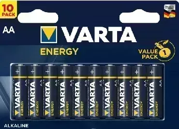 Фото №1 Батарейки VARTA LR6 AA BL10 ENERGY ALKALINE 1.5V (4106) (4106229491)