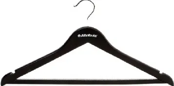 Фото №3 Вешалка ATTRIBUTE AHP244 Набор вешалок универсальных SILUET BLACK 44см