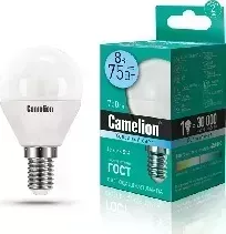 Фото №1 Лампа светодиодная CAMELION LED8-G45/845/E14 (Эл. 4500К)