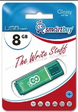 Фото №2 Флеш-накопитель SMARTBUY (SB8GBGS-G) 8GB GLOSSY SERIES GREEN