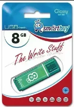 Фото №1 Флеш-накопитель SMARTBUY (SB8GBGS-G) 8GB GLOSSY SERIES GREEN
