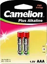 Фото №2 Батарейки CAMELION (1651) LR03 Plus Alkaline BL-2 (LR03-BP2, батарейка,1.5В)