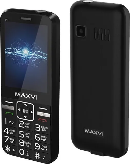 Фото №2 Телефон MAXVI P3 BLACK телефон P3