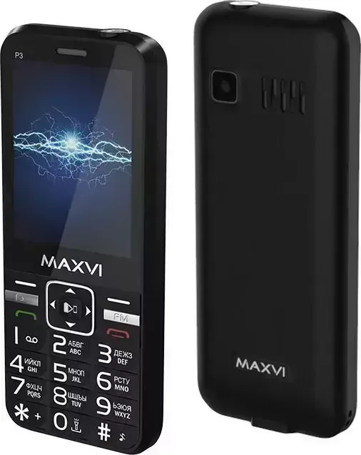 Фото №1 Телефон MAXVI P3 BLACK телефон P3