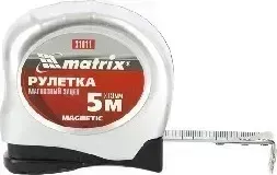 Фото №1 Рулетка MATRIX Magnetic, 5 м х 19 мм, магнитный зацеп 31011
