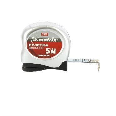 Фото №2 Рулетка MATRIX Magnetic, 5 м х 19 мм, магнитный зацеп 31011