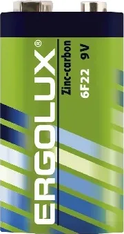 Фото №1 Батарейки ERGOLUX (12443) 6F22 SR1 (6F22SR1, батарейка,9В)