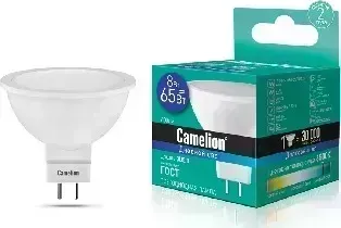 Фото №2 Лампа CAMELION LED8-S108/865/GU5.3 (Эл. светодиодная JCDR 8Вт 220В)