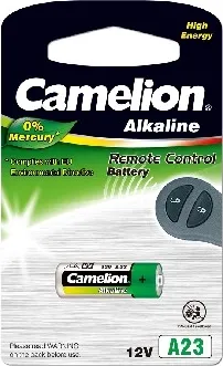 Фото №2 Батарейки CAMELION (12827) LR23A BL-1 MERCURY FREE (A23-BP1, батарейка,12В)