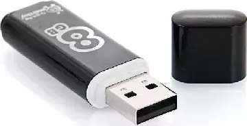 Фото №1 Флеш-накопитель SMARTBUY (SB8GBGS-K) 8GB GLOSSY SERIES BLACK