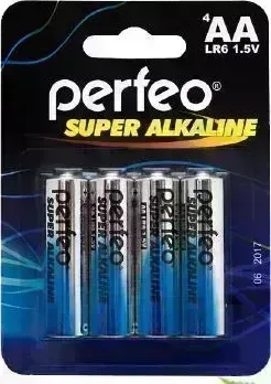 Фото №1 Батарейки PERFEO LR6-4BL SUPER ALKALINE (120)