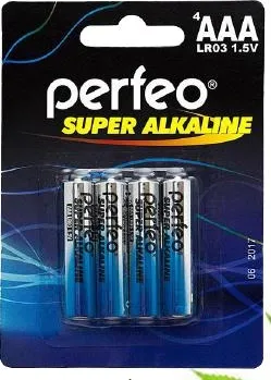 Фото №2 Батарейки PERFEO LR03-4BL SUPER ALKALINE (120)