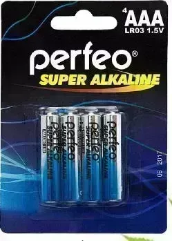 Фото №1 Батарейки PERFEO LR03-4BL SUPER ALKALINE (120)