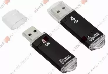 Фото №1 Флеш-накопитель SMARTBUY 4GB V-CUT BLACK