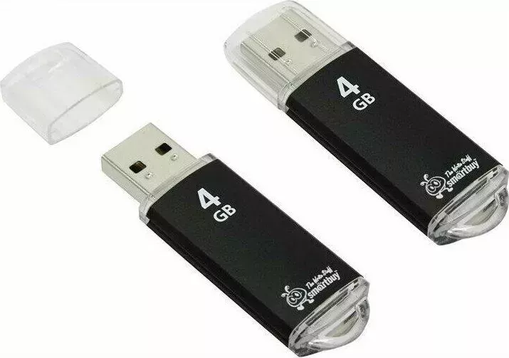 Фото №2 Флеш-накопитель SMARTBUY 4GB V-CUT BLACK