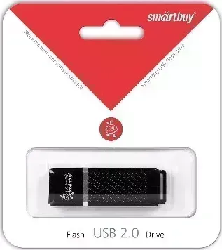 Фото №2 Флеш-накопитель SMARTBUY (SB8GBQZ-K) 8GB QUARTZ SERIES BLACK
