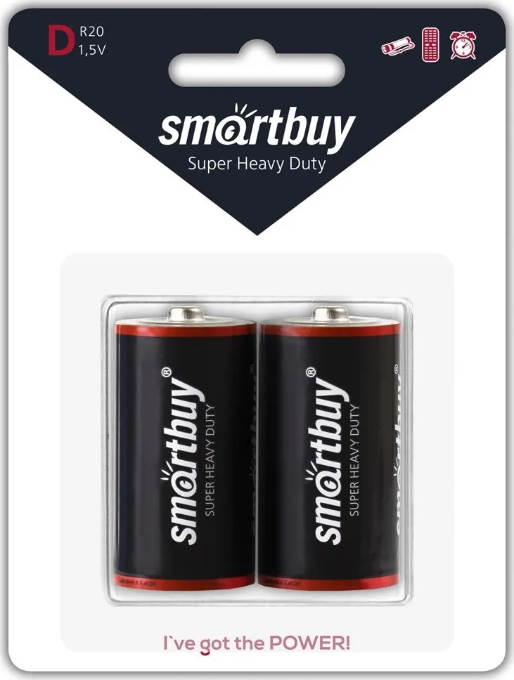 Фото №1 Батарейка SMARTBUY (SBBZ-D02B) R20/2B (12/96)